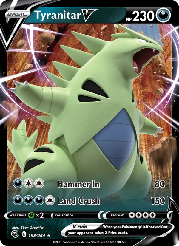 Tyranitar V — Fusion Strike card #158