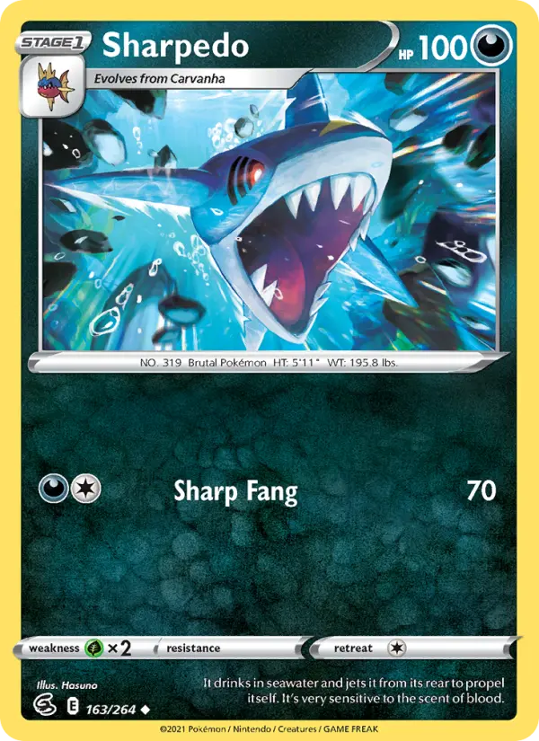Sharpedo — Fusion Strike card #163