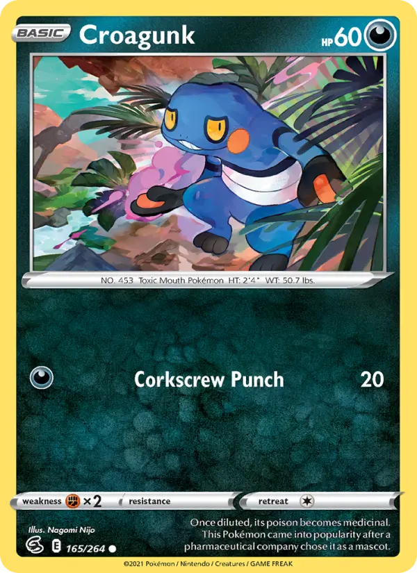 Croagunk — Fusion Strike card #165