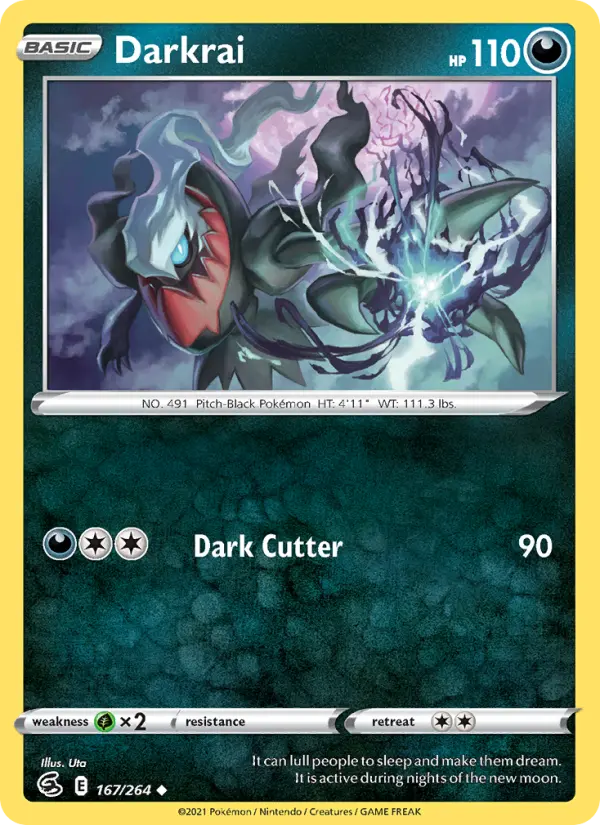 Darkrai — Fusion Strike card #167