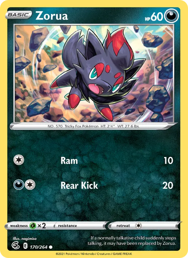 Zorua — Fusion Strike card #170