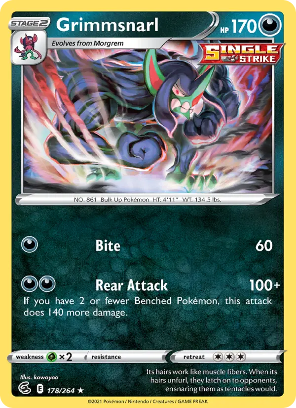 Grimmsnarl — Fusion Strike card #178