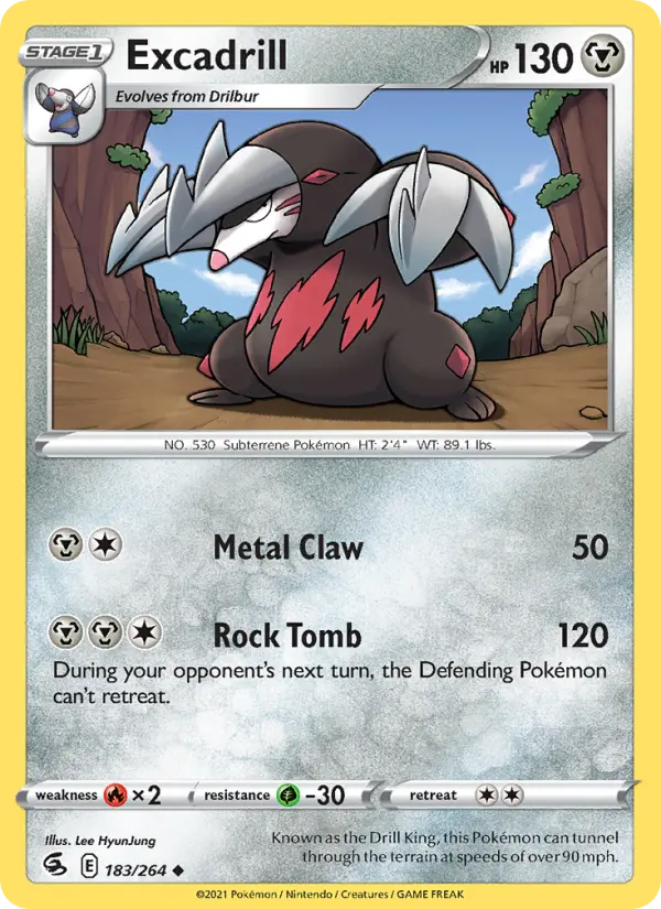 Excadrill — Fusion Strike card #183