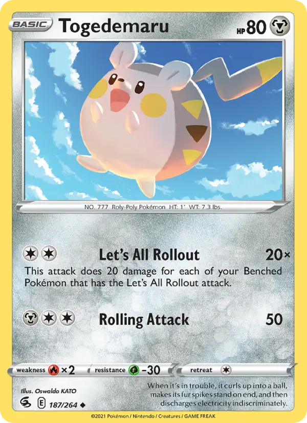 Togedemaru — Fusion Strike card #187