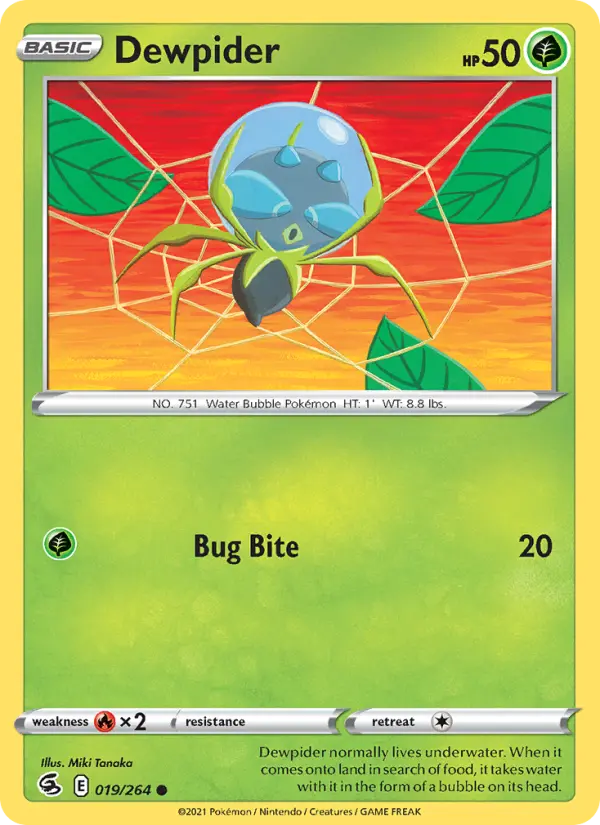 Dewpider — Fusion Strike card #19