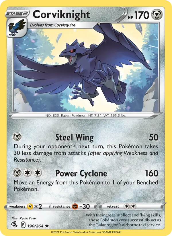 Corviknight — Fusion Strike card #190