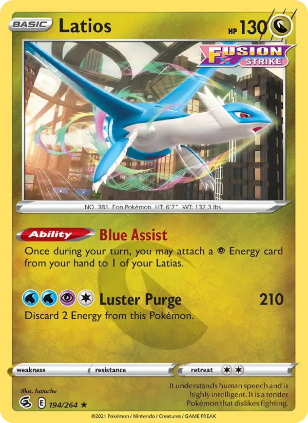Latios — Fusion Strike card #194
