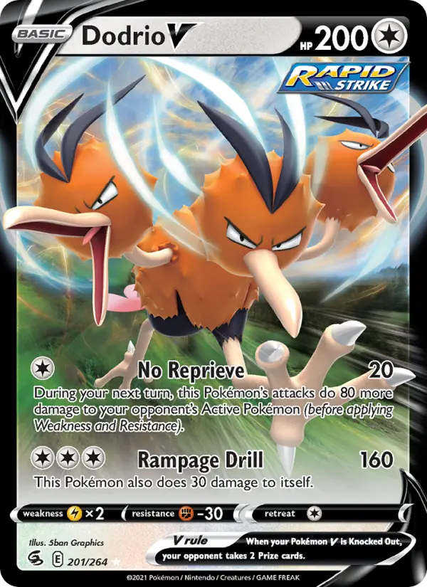 Dodrio V — Fusion Strike card #201
