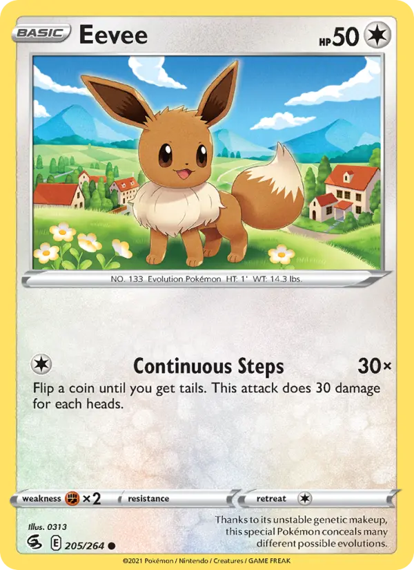 Eevee — Fusion Strike card #205