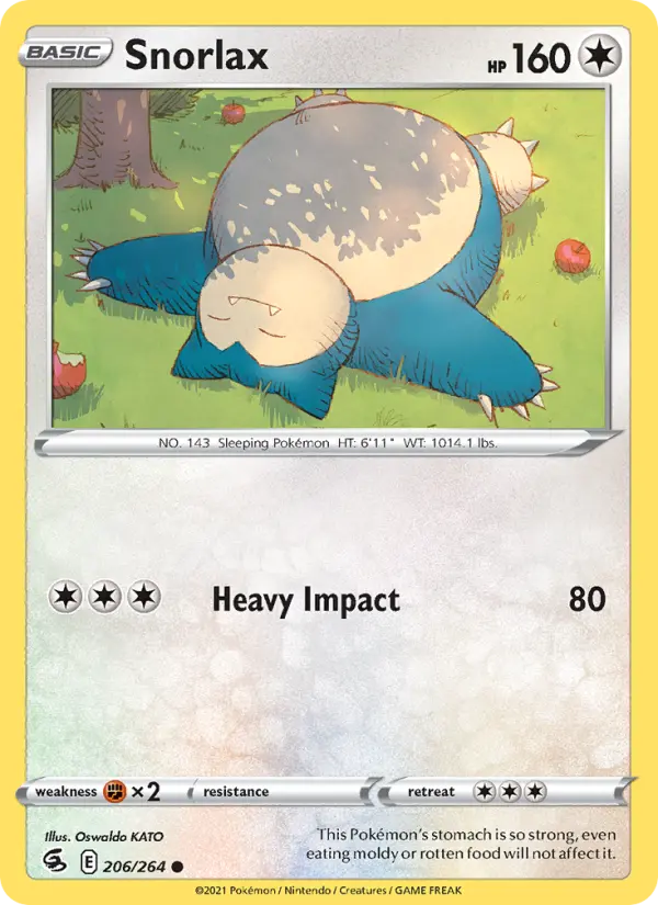 Snorlax — Fusion Strike card #206