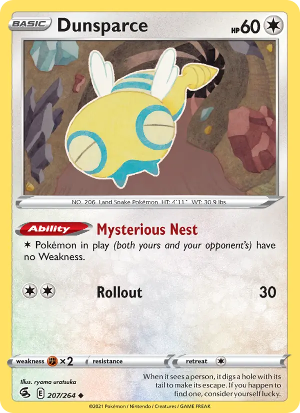 Dunsparce — Fusion Strike card #207