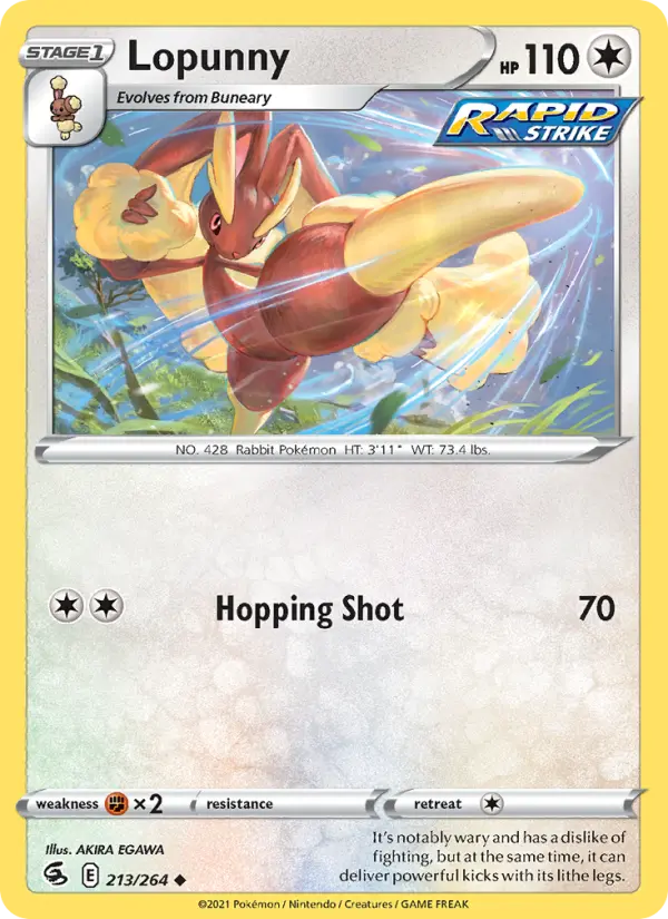 Lopunny — Fusion Strike card #213