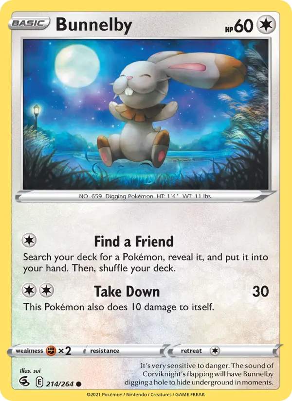 Bunnelby — Fusion Strike card #214