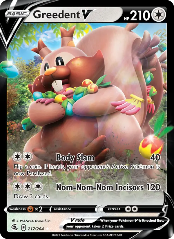 Greedent V — Fusion Strike card #217