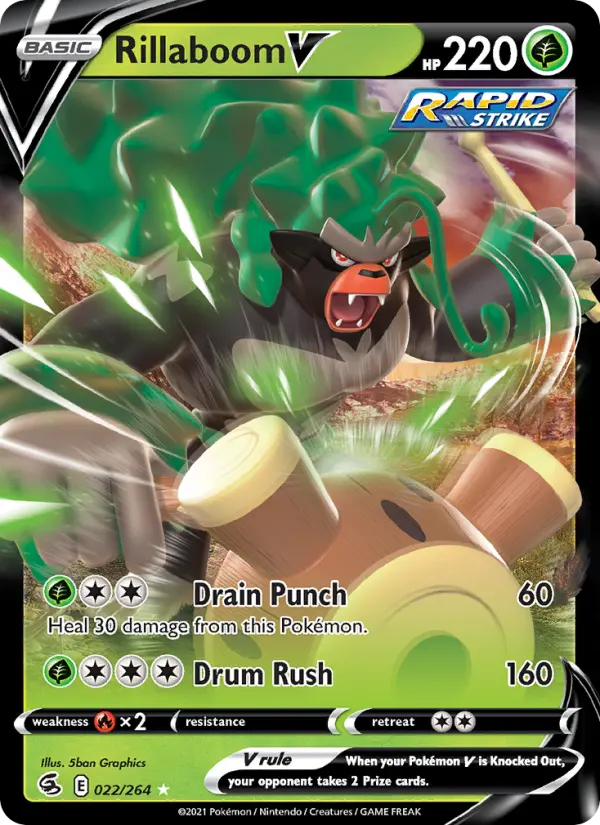 Rillaboom V — Fusion Strike card #22