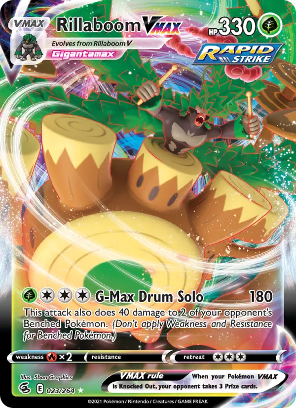 Rillaboom VMAX — Fusion Strike card #23