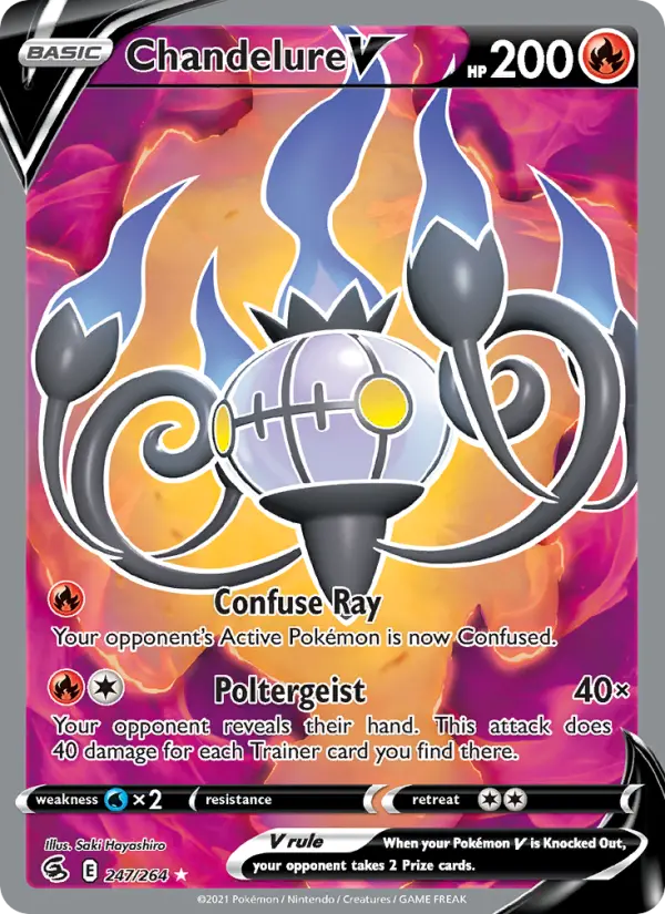 Chandelure V — Fusion Strike card #247