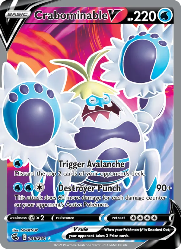 Crabominable V — Fusion Strike card #248