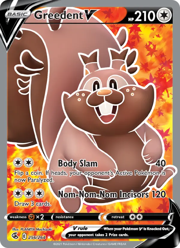 Greedent V — Fusion Strike card #256