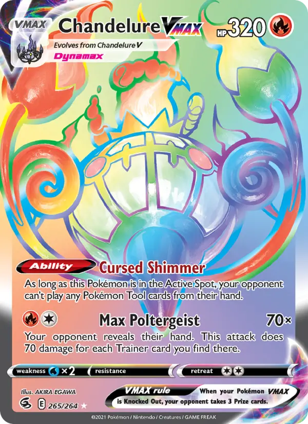 Chandelure VMAX — Fusion Strike card #265