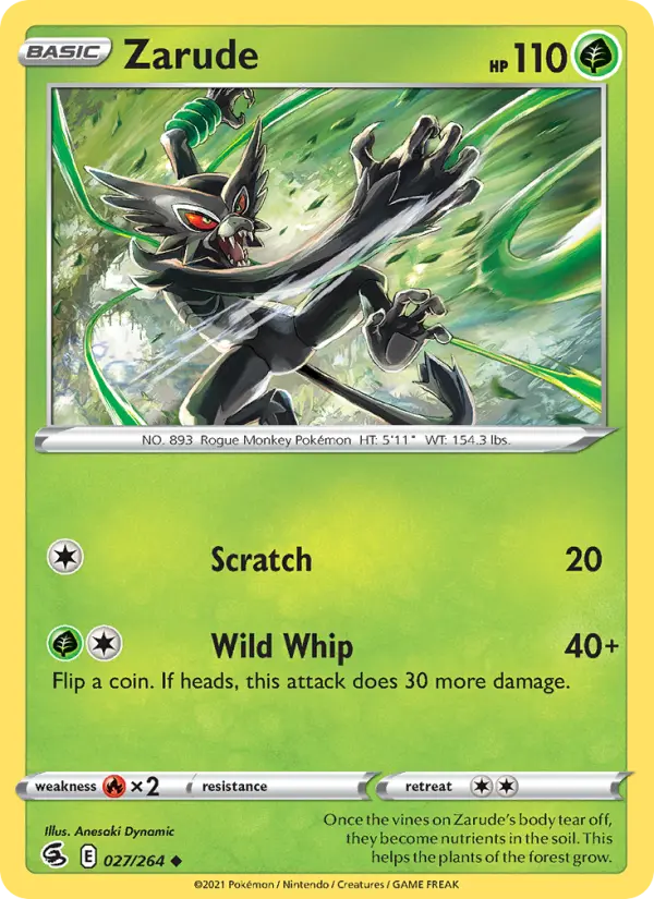 Zarude — Fusion Strike card #27