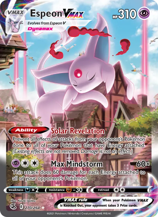 Espeon VMAX — Fusion Strike card #270