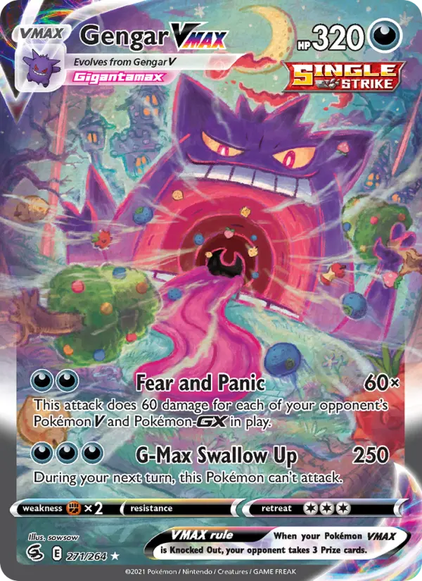 Gengar VMAX — Fusion Strike card #271