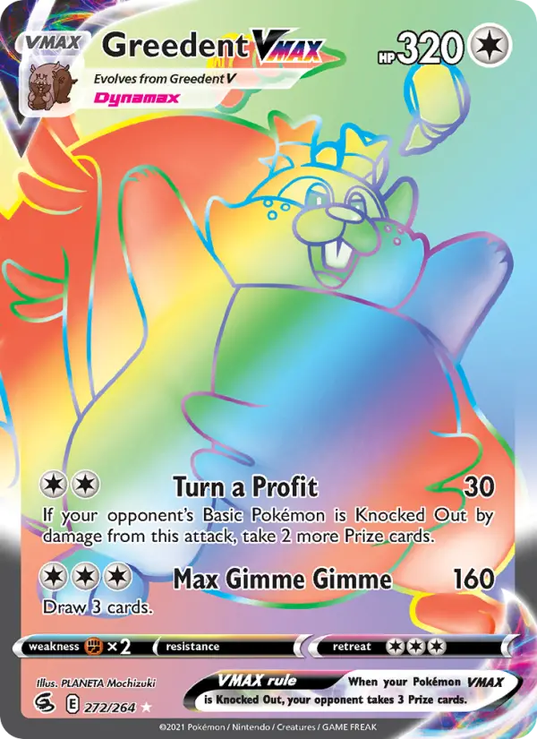 Greedent VMAX — Fusion Strike card #272