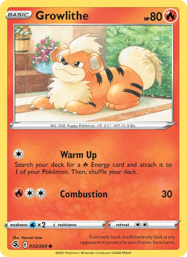 Growlithe — Fusion Strike card #32