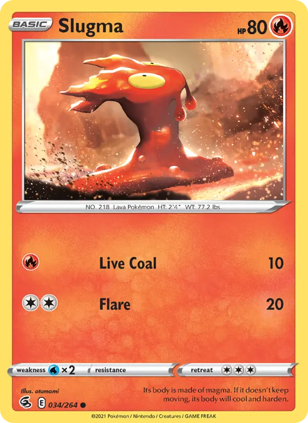 Slugma — Fusion Strike card #34