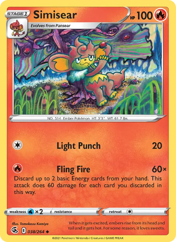 Simisear — Fusion Strike card #38