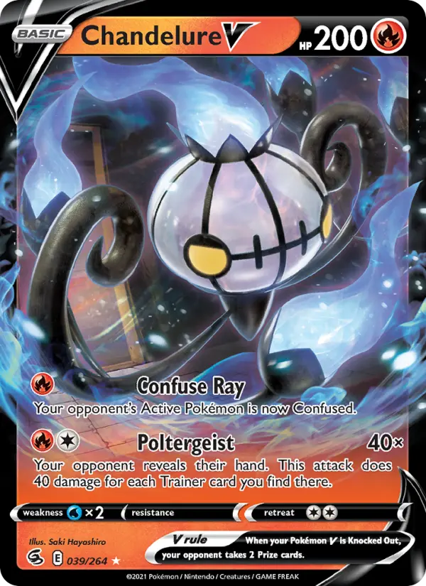 Chandelure V — Fusion Strike card #39