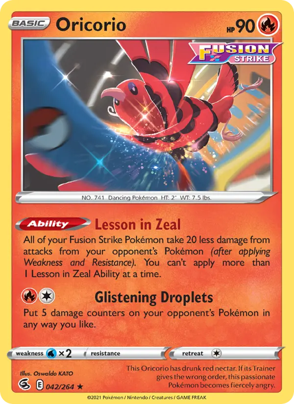 Oricorio — Fusion Strike card #42