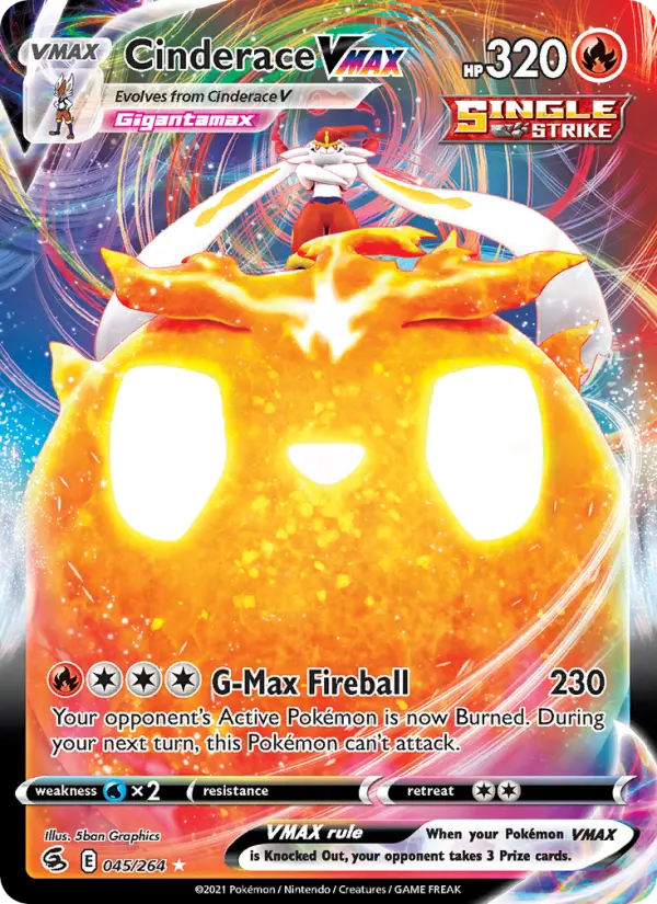 Cinderace VMAX — Fusion Strike card #45