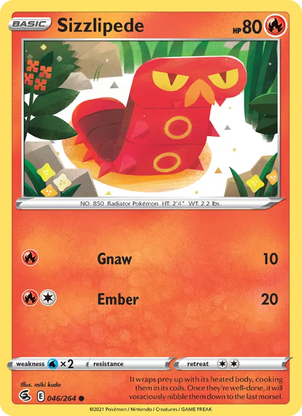 Sizzlipede — Fusion Strike card #46