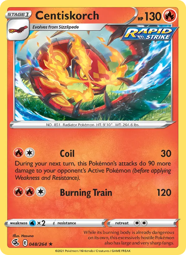 Centiskorch — Fusion Strike card #48