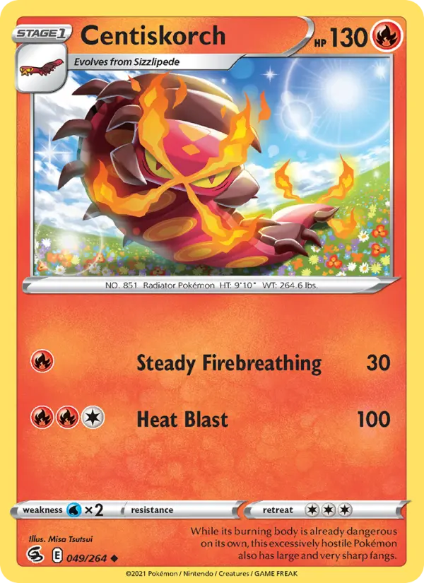 Centiskorch — Fusion Strike card #49
