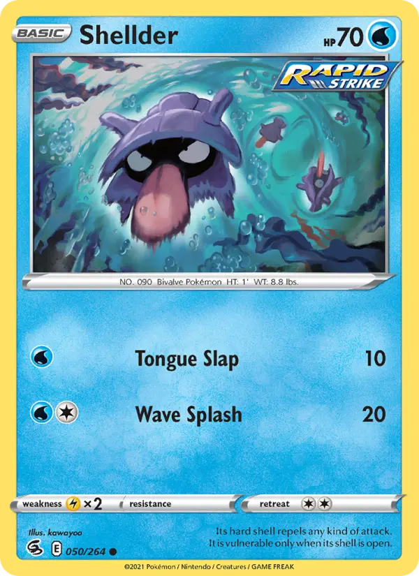 Shellder — Fusion Strike card #50