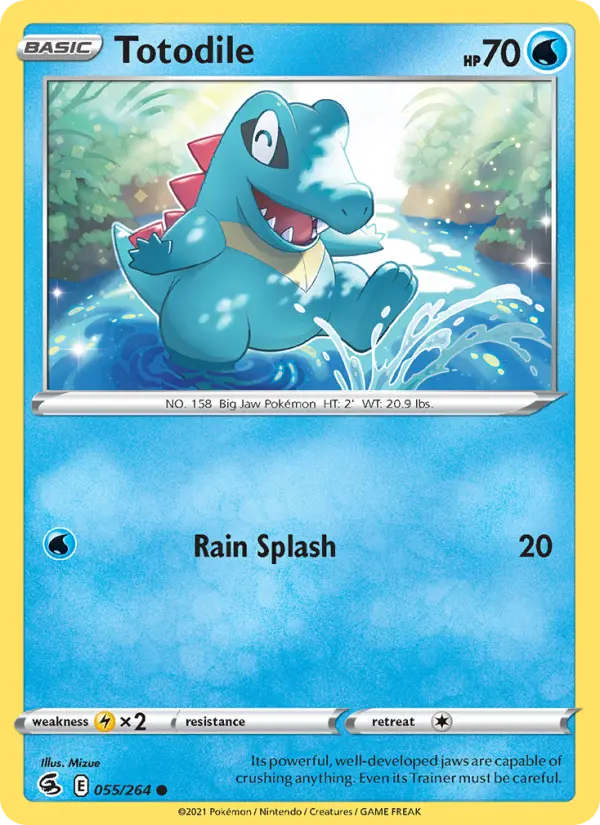 Totodile — Fusion Strike card #55