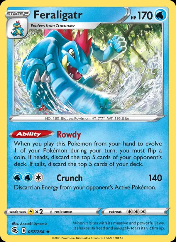 Feraligatr — Fusion Strike card #57