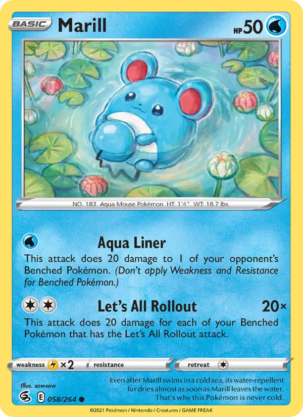 Marill — Fusion Strike card #58