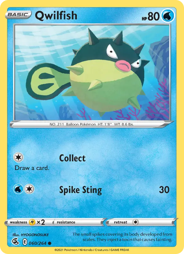Qwilfish — Fusion Strike card #60