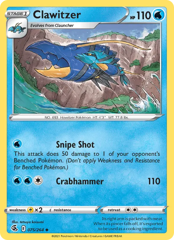Clawitzer — Fusion Strike card #75