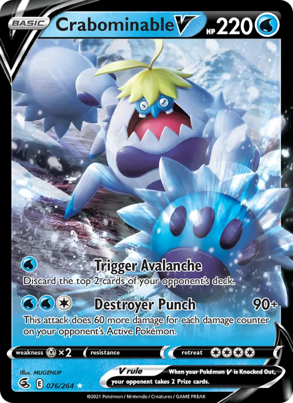 Crabominable V — Fusion Strike card #76