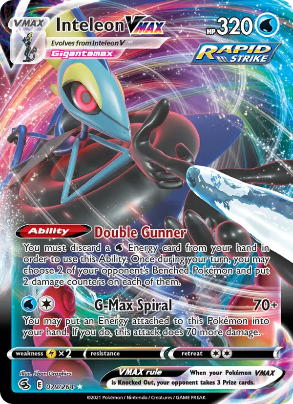 Inteleon VMAX — Fusion Strike card #79