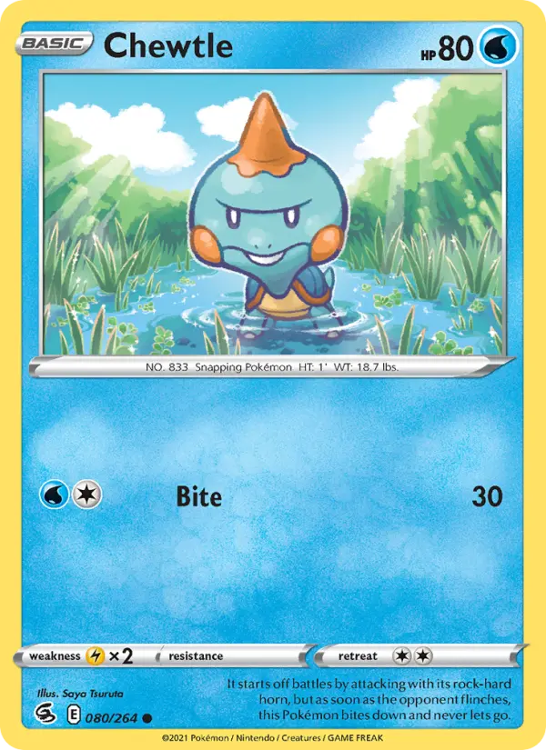 Chewtle — Fusion Strike card #80