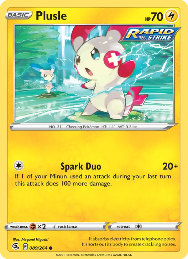 Plusle — Fusion Strike card #89