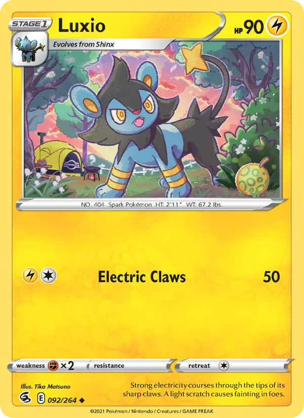 Luxio — Fusion Strike card #92