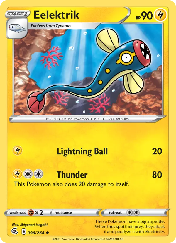 Eelektrik — Fusion Strike card #96