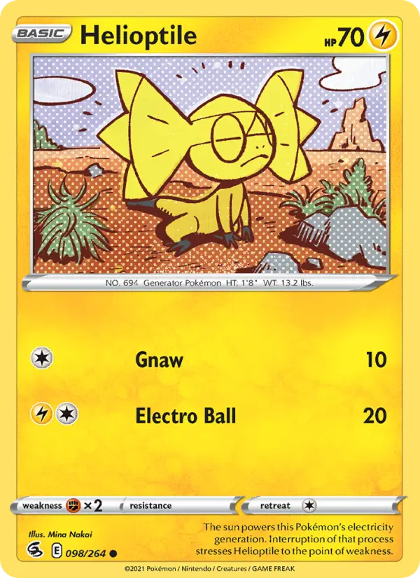 Helioptile — Fusion Strike card #98